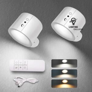 Magnetic LED Spot Light Wall Light with Three Color Option Light Rechargeable Battery